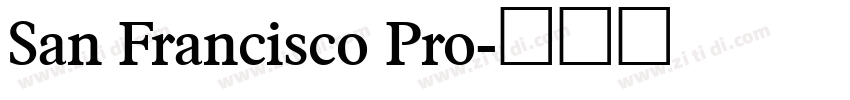 San Francisco Pro字体转换